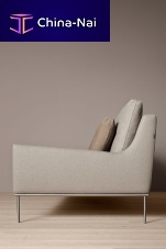 Contemporary sofa ALICEfabricbrown3-seater