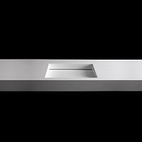 Built-in washbasin TICKLESSCorian®with counterdouble