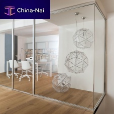 Removable partition ALL WAYSglassaluminumcommercial