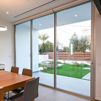 Minimalist patio door foldingaluminumdouble-glazed