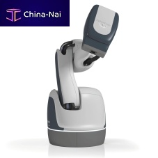 Stereotactic radiation therapy linear particle accelerator CyberKnife® S7 hypofractionated radiation therapywith robotized positioning tablewith multi-axis robotic arm