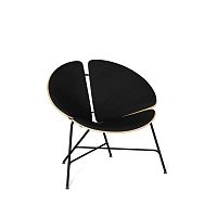 Contemporary armchair GINKAfabricwith removable cushionround
