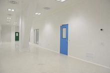 Removable partition HIGH TECHlaminatemetalfor clean rooms
