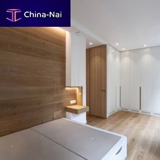 Wooden wall cladding panel ALMOND 230 MMindoortexturednatural finish