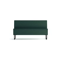Contemporary upholstered bench BASEfabricwith backrest