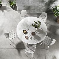 Contemporary chair MARGUERITEoutdoorindoorleather