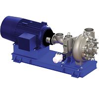 Hot water pump for cooling waterfor chemicalsfor food products