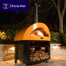 Commercial pizza oven MODERNO 5 Pizzegaswood-burningrack