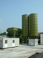 Horizontal silo M20cementfly ash