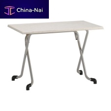 Contemporary table 308woodenmetal baserectangular