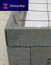 Concrete shuttering block Lfor flooring