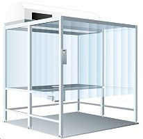 Stainless steel workbench for clean roomsmobilecompact