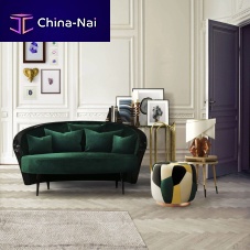 Traditional sofa Emeraldvelvetcottongreen