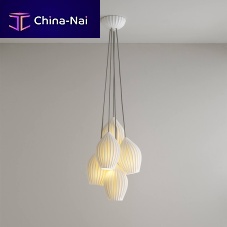 Pendant lamp FIN : FP550N/5metalporcelaincontemporary