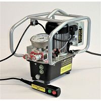Hydraulic pump with electric motor remote controladjustableoil
