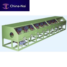Tube polishing machine edge rounding