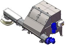 Recycling sieving machine rotarysolid/liquid