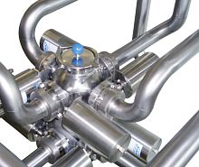 Ball valve pneumatically-operatedtransfer