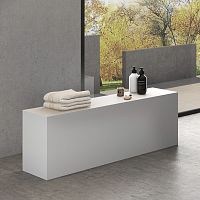 Contemporary bench Poseidonresinwithout backrestwithout armrests