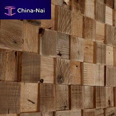 Wooden wall cladding panel Cube Salvaged Pineindoorgluedrustic