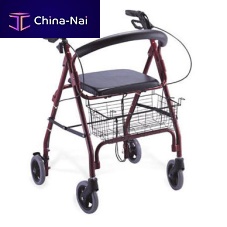 4-wheel rollator KJW-502Lwith basketwith seatheight-adjustable