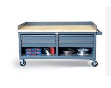 Wooden workbench CSU-4DB-CA seriesmobilemulti-drawer