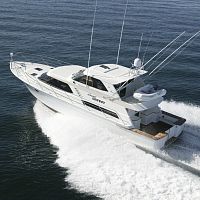 Charter motor yacht Coastal Cowgirlsport-fishingwith enclosed flybridgeshaft drive