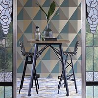 Contemporary high bar table STRAIGHTnatural oaklacquered metal steel baserectangular