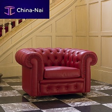 Chesterfield armchair CHESTERleatherfabric