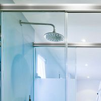 Sliding shower screen AIRA : SV-X70rectangulartempered glass