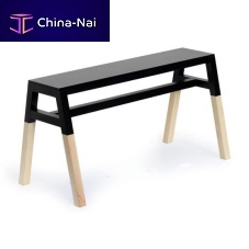 Contemporary bench JESSIE oakwithout backrestwithout armrests
