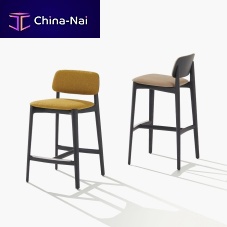 Contemporary bar chair CURVEkitchenfabricleather