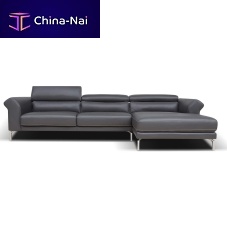 Modular sofa BRIGIDAcontemporaryleatherwith headrest