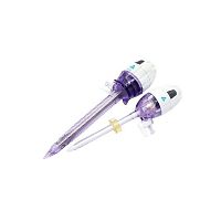 Laparoscopic trocar with insufflation tapwith sleevesingle use