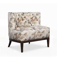 Contemporary fireside chair BOURBON DRAGON FLYfabricwooden