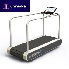 Treadmill with handrails Callis Therapie PROwith inclinewheelchair-bound person