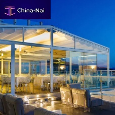 Self-supporting conservatory CAPRI - ITALYglassmetalfor restaurant