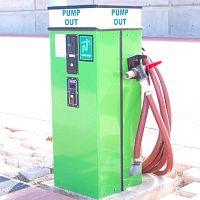Fixed pump-out for marinas