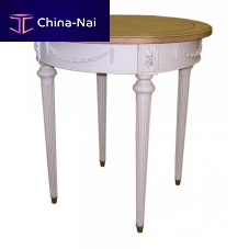 Traditional pedestal table VARENNES : 28110lacquered woodroundhome