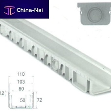 Polypropylene drainage channel for public spacesfor pedestrian areaA15