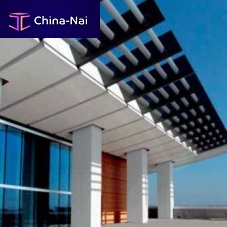Metal solar shading glassfor facadehorizontal