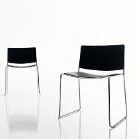 Contemporary chair SPINDLE indoorplywoodleather