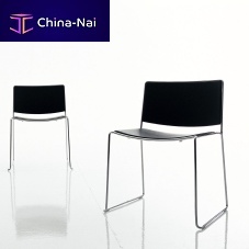 Contemporary chair SPINDLE indoorplywoodleather