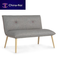 Contemporary upholstered bench SODA DUO H40 -Afabricwith armrestswith backrest