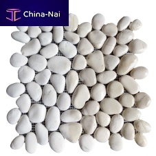 Indoor mosaic tile WHITE PEBBLEoutdoorwallfloor