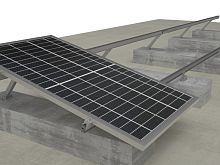 Flat roof PV mounting system