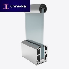 Glass railing SMARTBASE 80-100aluminumglass panelindoor
