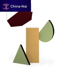 Wall-mounted acoustic panel AS BASICTrevira CS®polyesterhexagonal