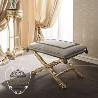 Classic stool 14532solid woodupholsteredhandmade