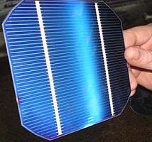 Monocrystalline photovoltaic solar cell 156 x 156 mmstandard